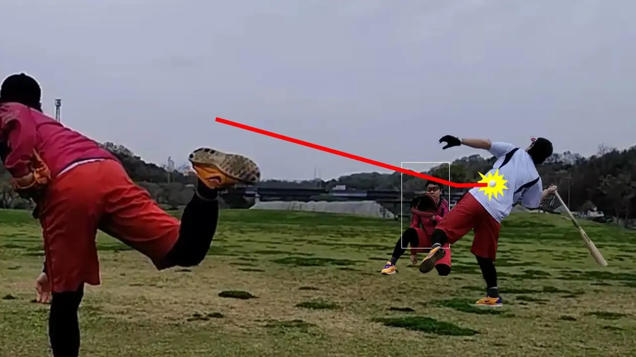 ツーシームが抜けてデッドボールに