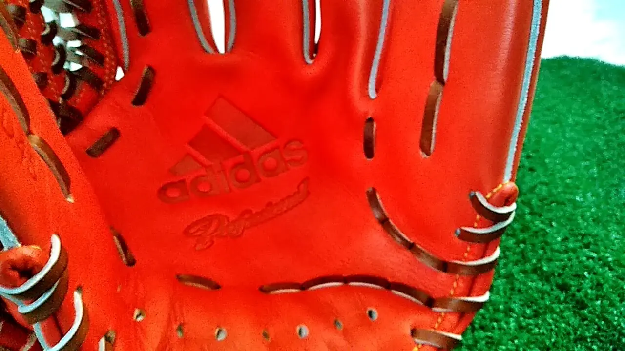 adidas 硬式グローブ オレンジ adidas（アディダス） 硬式グラブ 西岡 剛選手モデル