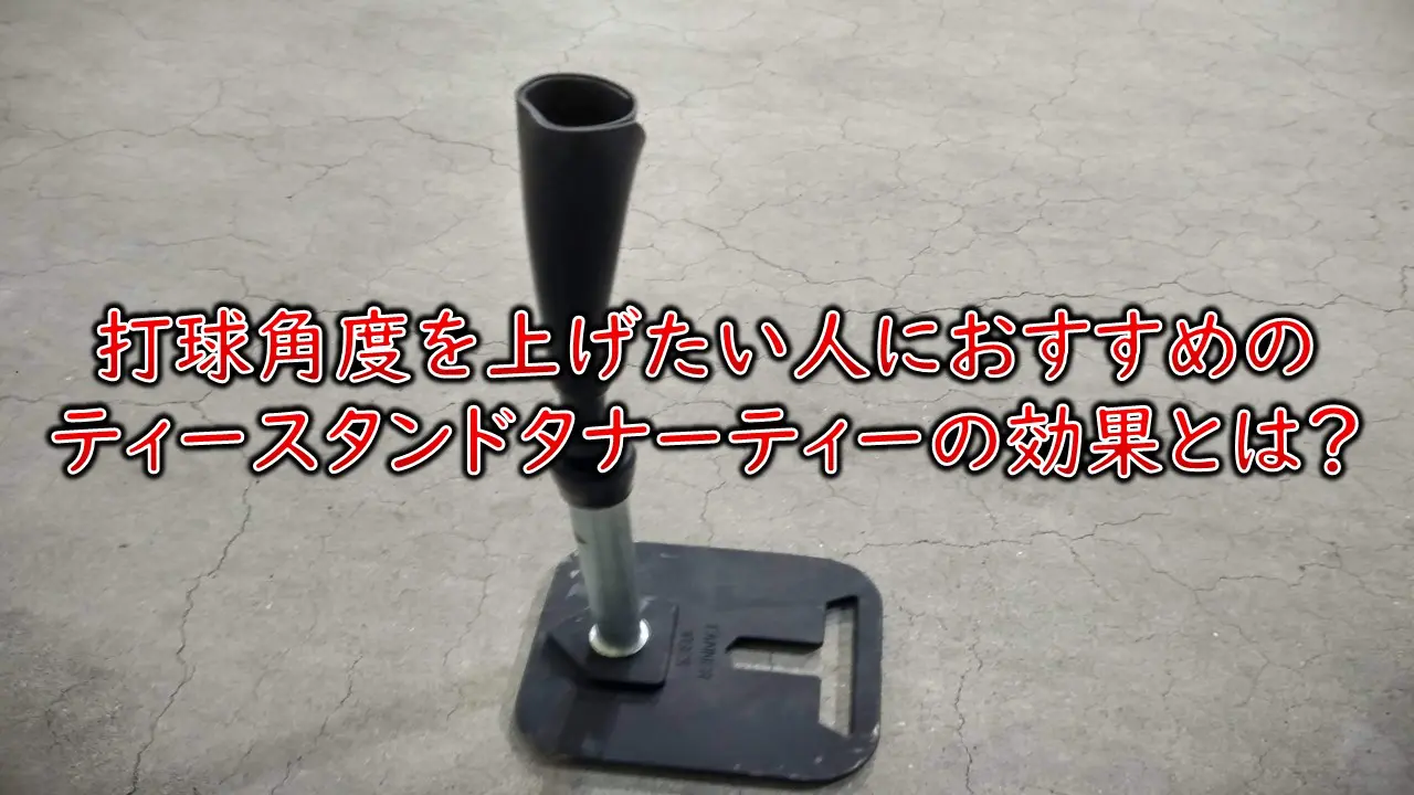 タナーティー】MLB推奨の自主練習に最適な置き置きティースタンド